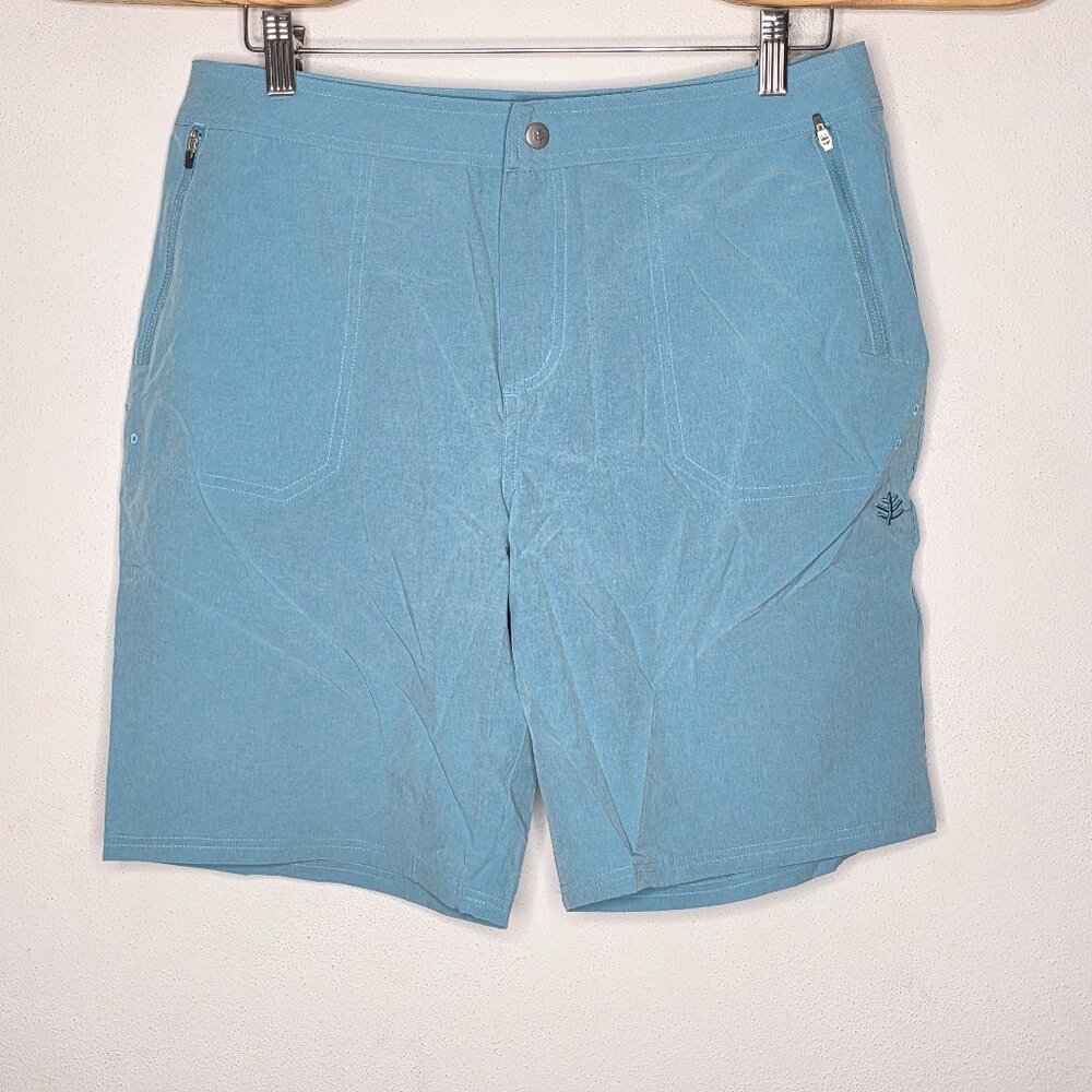 Coolibar Blue Shorts UPF 50+ Women's Athletic Size 12